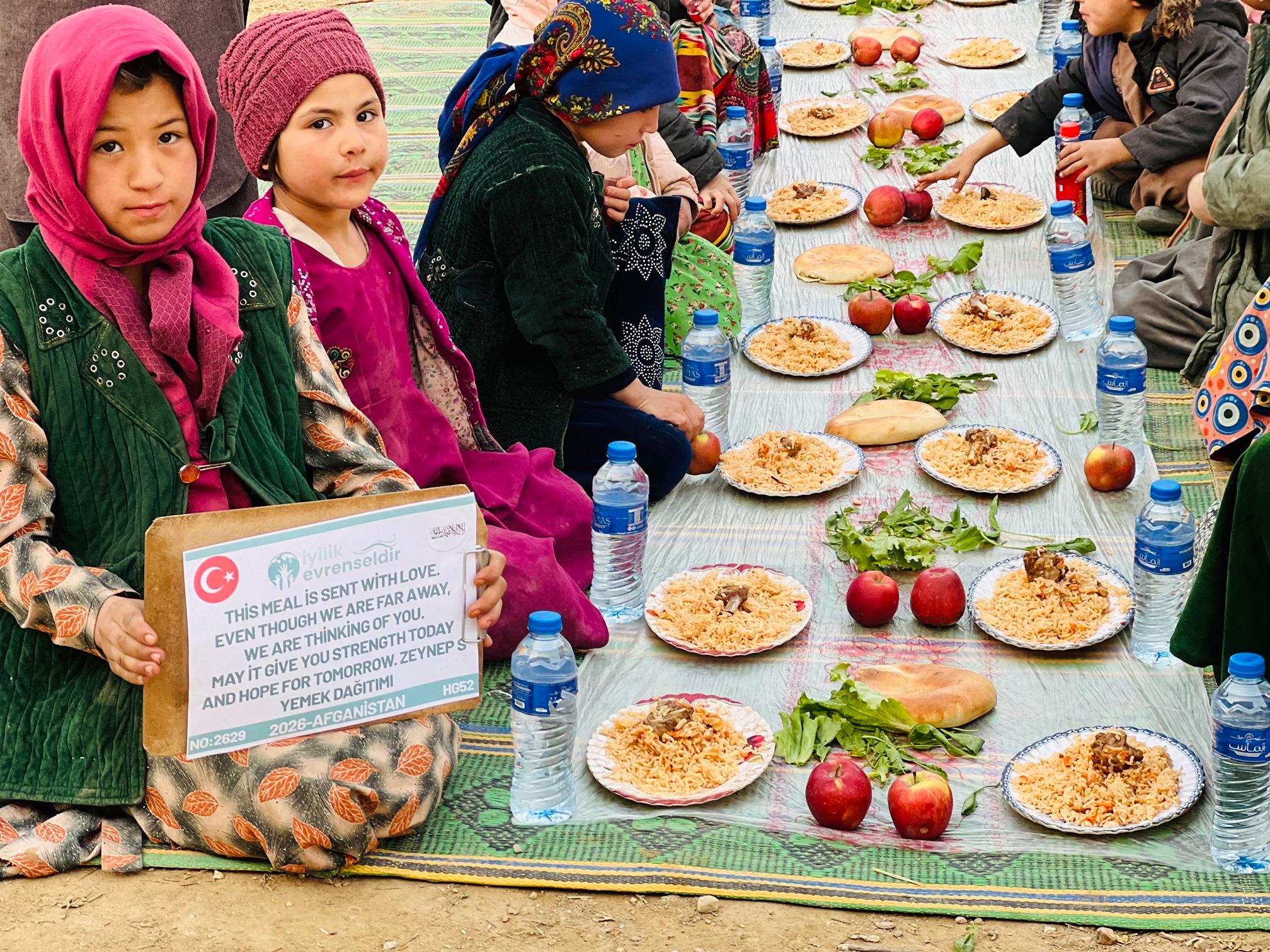 Afganistan 40 Kişilik Yemek Dağıtımı